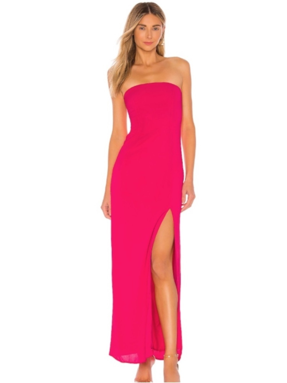 superdown Asher Strapless Dress in Pink